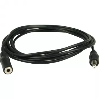 Wentronic Goobay 3,5 mm lizdo prailginimo laidas, juodas, 3 m - 3,5 mm kištukas (3 kontaktų, stereofoninis) > 3,5 mm lizdas (3 kontaktų, stereofoninis) (50432)