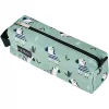 Minkštas penalas Herlitz Quattro Crazy Zebra Poliesteris Juoda Žalia Balta 215x70x80mm