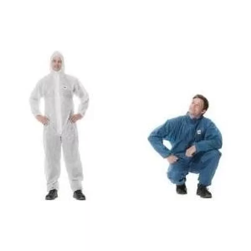 Apsauginis kombinezonas 3M 4500WXL unisex baltos spalvos dydis XL, vienkartinis apsauginis drabužis