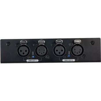 DMX skirstytuvas EUROLITE DMX Split 2 3/5-Pin — 1 įvestis į 2 išvestis, palaiko 3 kontaktų ir 5 kontaktų DMX