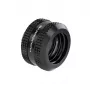 Barrow Hardtube Fitting 14mm G1/4 inch kampinė jungtis — juoda (FBYKN-T14 V1 b)