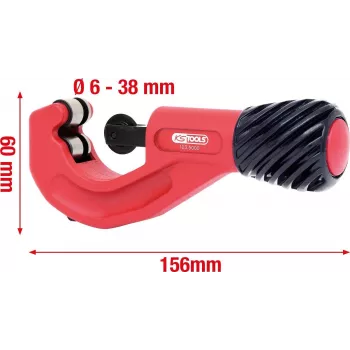 Vamzdžių pjaustytuvas ks tools 103.5000 vamzdžiams Ø6–38 mm, ilgis 156 mm