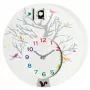 NeXtime klok 2998wi Cuckoo Round, 30x10 cm, sieninis, baltas