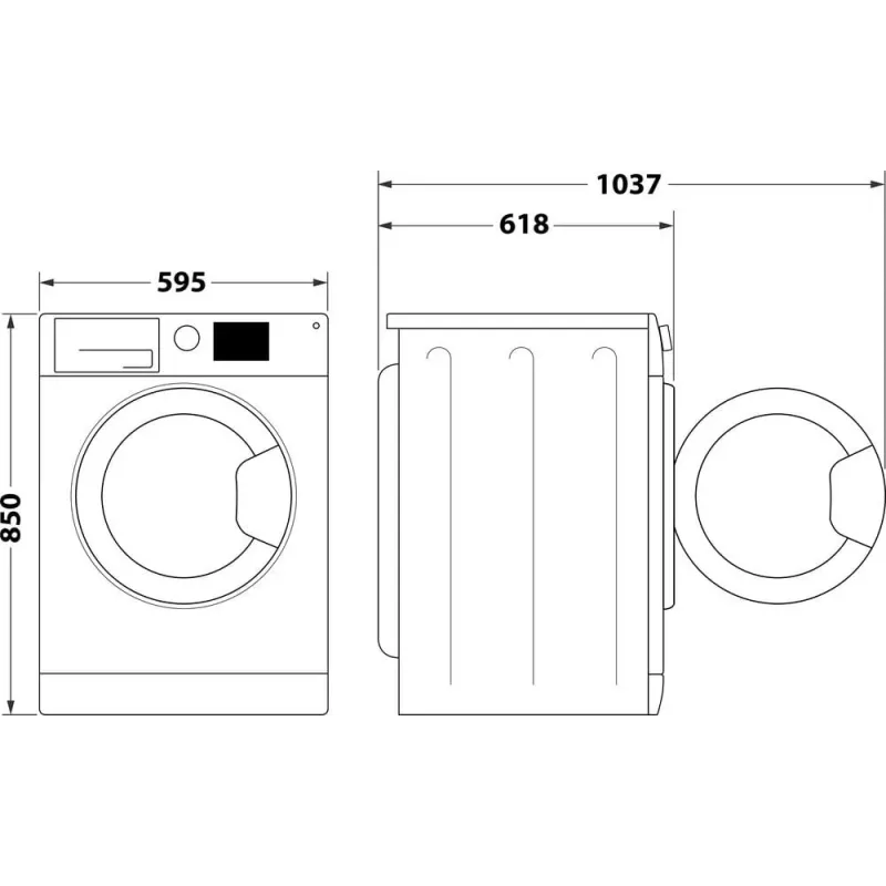 Skalbimo mašina INDESIT MTWE81495WBPL 8 kg, 1400 aps./min., energijos klasė B