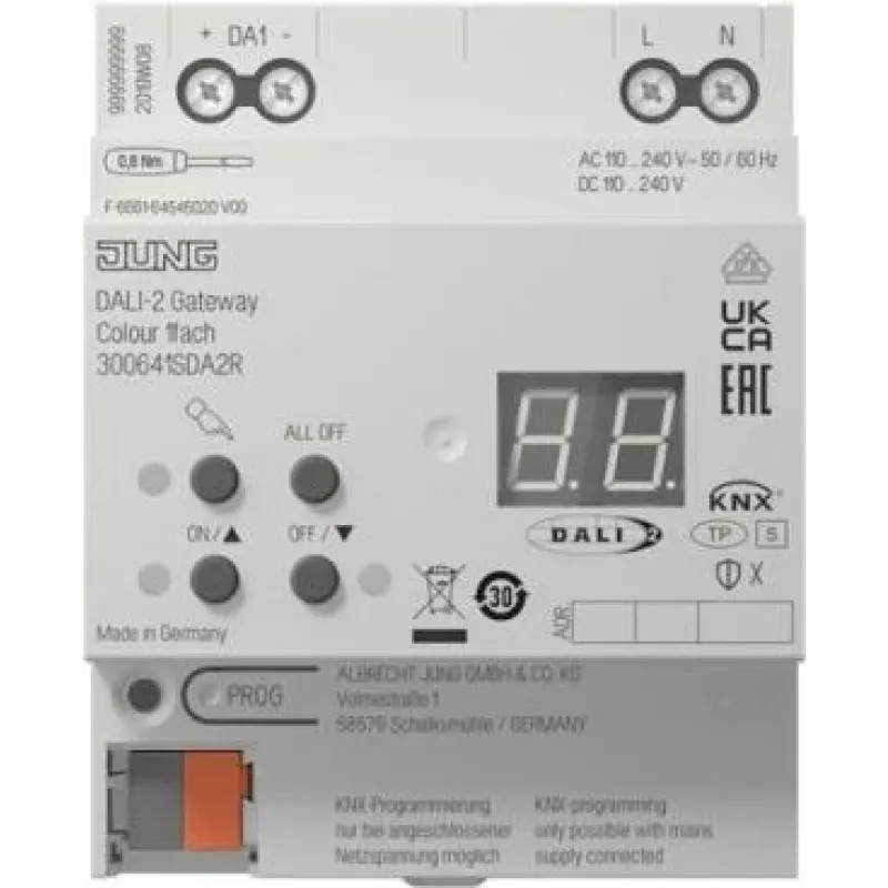 Tinklų sietuvas DALI-KNX 1 kanalo spalvotas, jung 300641SDA2R