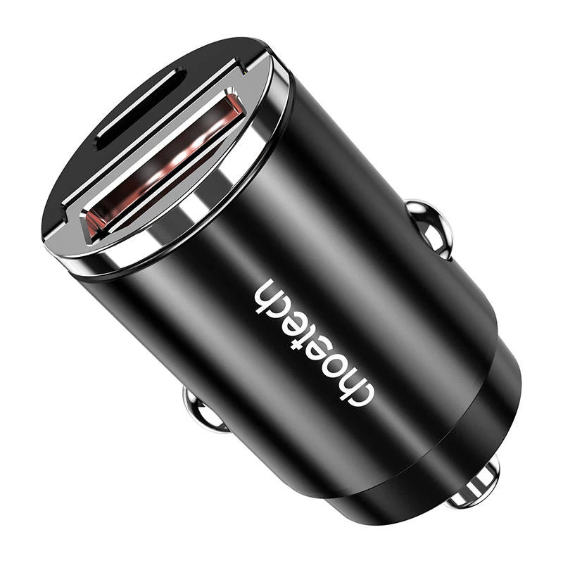 USB-C/USB-A įkroviklis CHOETECH TC0006 30W — QC3.0 ir PD3.0 palaikymas