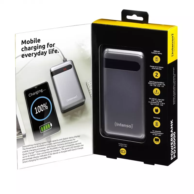 Nešiojama baterija Intenso PD20000 20000 mAh