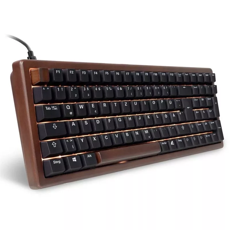 Sharkoon SGK50 S2 klaviatūra Namams USB QWERTZ Vokiečių kalba Medienos