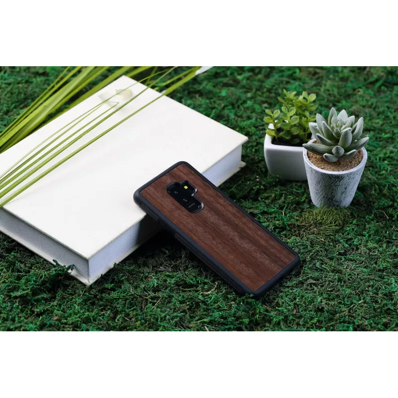 Išmaniojo telefono dėklas man and wood, skirtas Galaxy S9 Plus, koalos raštas, juodas