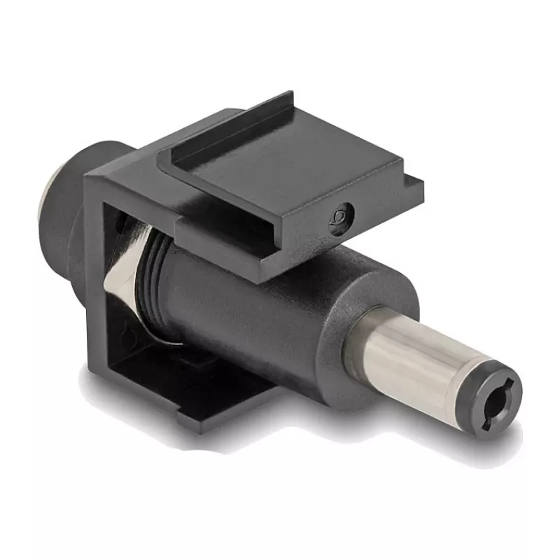 DeLOCK Keystone modulis, DC 5,5 x 2,1 mm, lizdas į kištuką, juodas