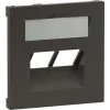 Cover plate Legrand SEANO for 2x RJ45 data sockets, anthracite (765459)