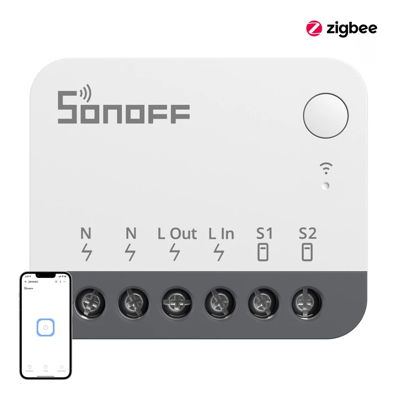 Išmanus ZigBee mini jungiklis SONOFF ZBMINIR2