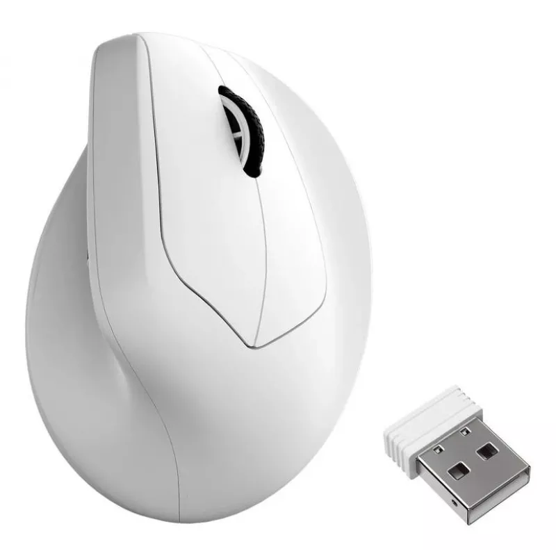 Mechaninė pelė Keychron M5 8K balta (M5-A24) laidinė/belaidė, kompaktiško dizaino