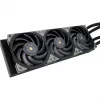 Radiatorius SidabrinėSTONE SST-XE360PDD 360mm vandens aušinimas, juoda/sidabrinė