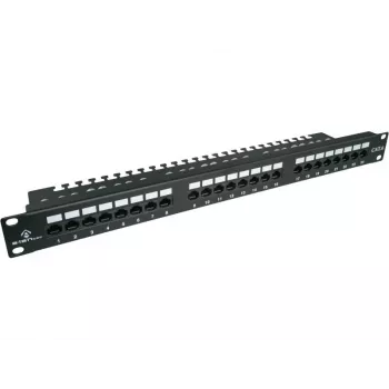 Pleistuvas Alantec PK001 24 prievadų UTP Cat.6 1U 19 colių – 24x RJ45, U/UTP (UTP), juodas