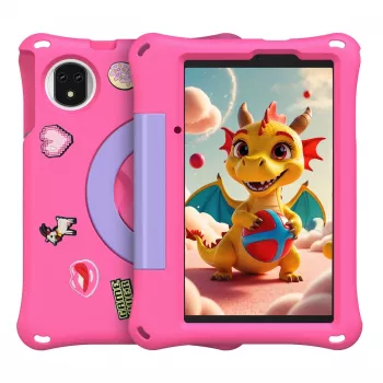 Planšetė UleFone Tab A9 Pro Kids — 4 GB RAM, 128 GB saugykla, LTE, rožinė
