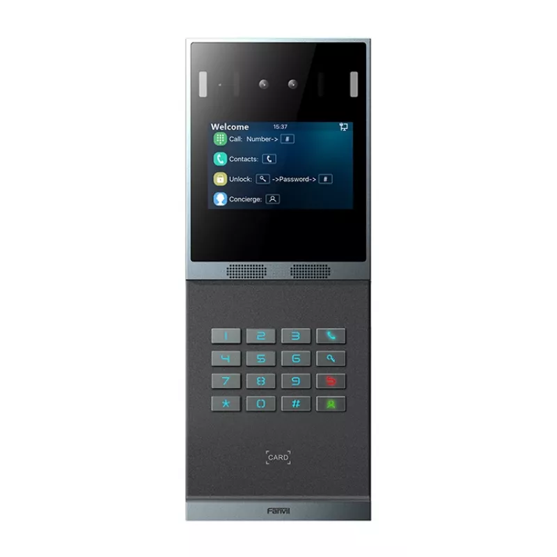 Fanvil i66 vaizdo domofono sistema 2 MP 10,2 cm 4 colių juoda pilka
