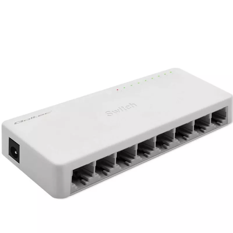 Qoltec tinklo jungiklis 8xRJ45 prievadų 1000Mbps LAN