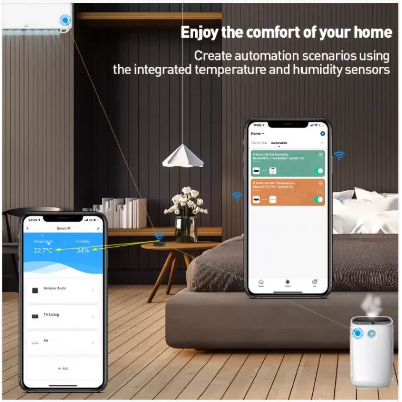 IR WiFi Remote Control Tellur Smart 5949120003124 su temperatūros ir drėgmės jutikliu