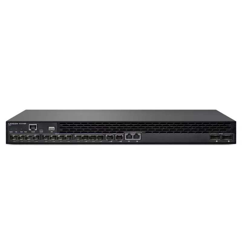 LANCOM XS-5116QF valdomas L2/L3 10G Ethernet (100/1000/10000) 1U juodas