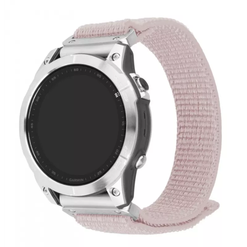 Fiksuotas | Sportinis dirželis Garmin QuickFit 22mm | 160-210 mm | Rožinis auksas | Nailonas