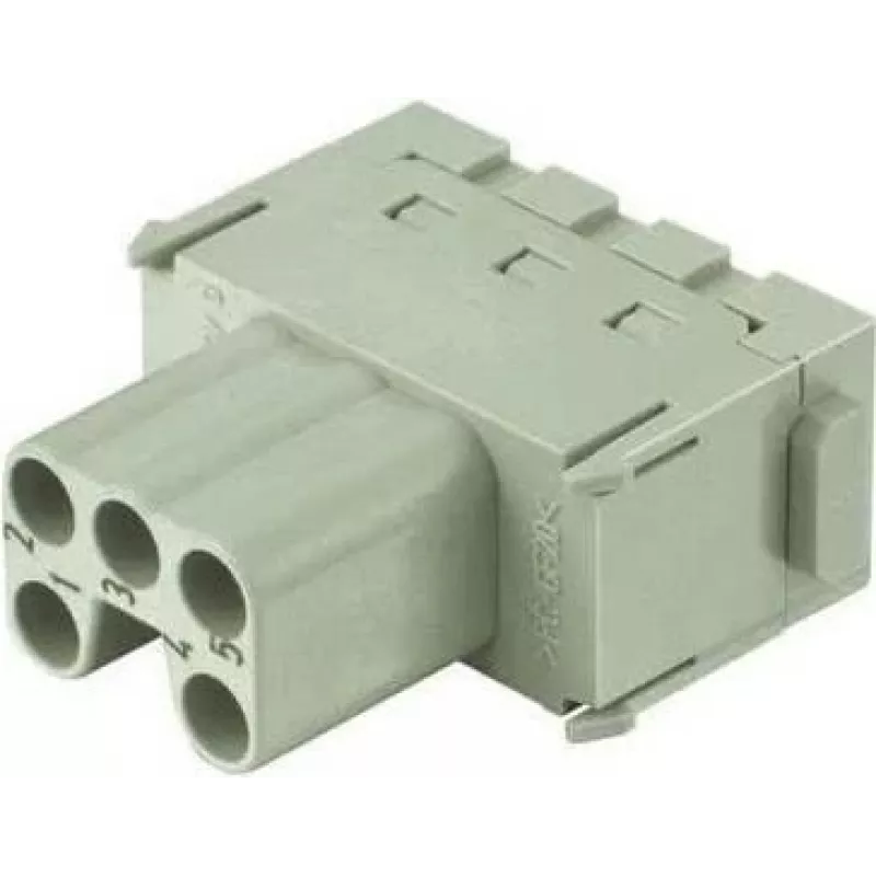 Pramoninė stačiakampė jungtis Han 5 Mod bu-ES 16A, Harting, modelis 09 14 005 2716