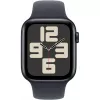Apple Watch SE GPS + Cellular 44 mm vidurnakčio aliuminio korpusas su vidurnakčio sportine apyranke – M/L (MXGM3QF/A)
