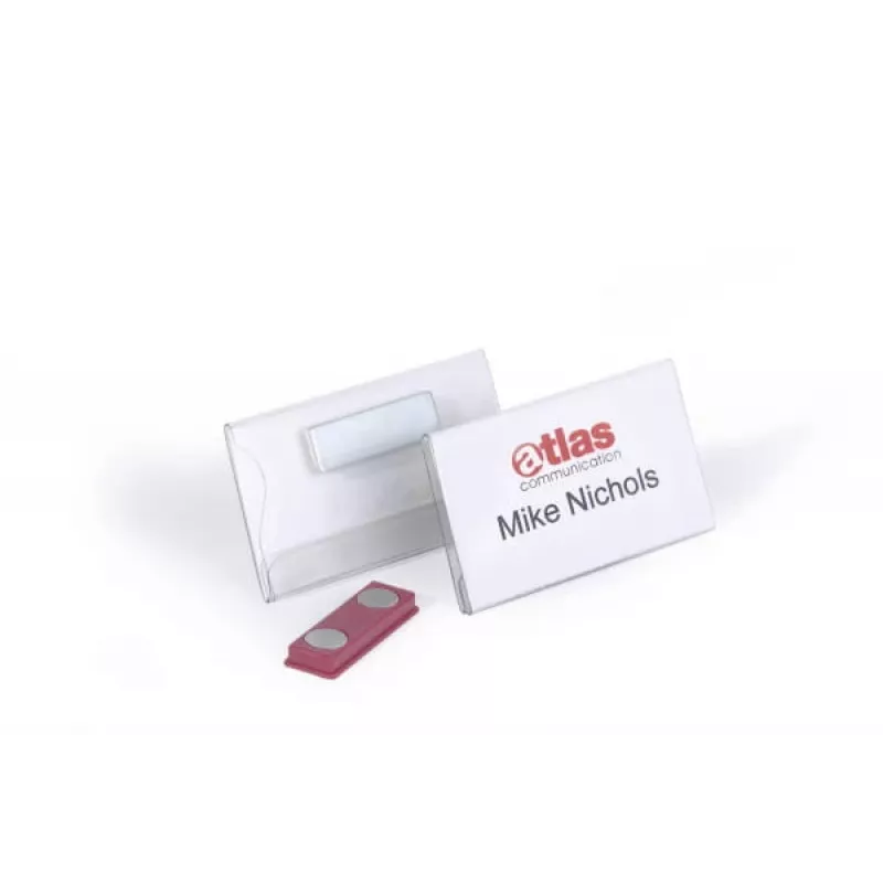 Durable Magnetic Badge 40x75mm
