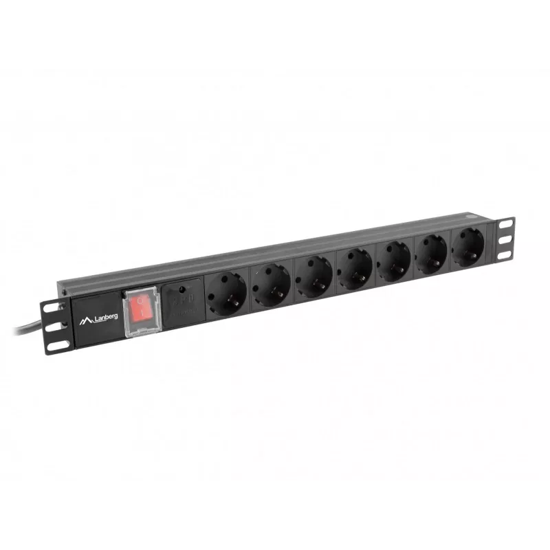 Maitinimo paskirstymo įrenginys Lanberg PDU-07F-0200-BK
