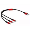 Delock 3 in 1 įkrovimo laidas - 30 cm