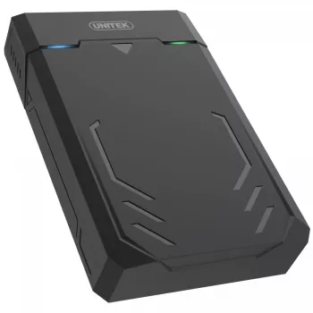 HDD/SSD korpusas Unitek Y-3035 — 2,5/3,5 colio SATA, USB 3.2 Gen 1 (USB Type-B), 6 Gbit/s, juodas, kintamosios srovės adapteris