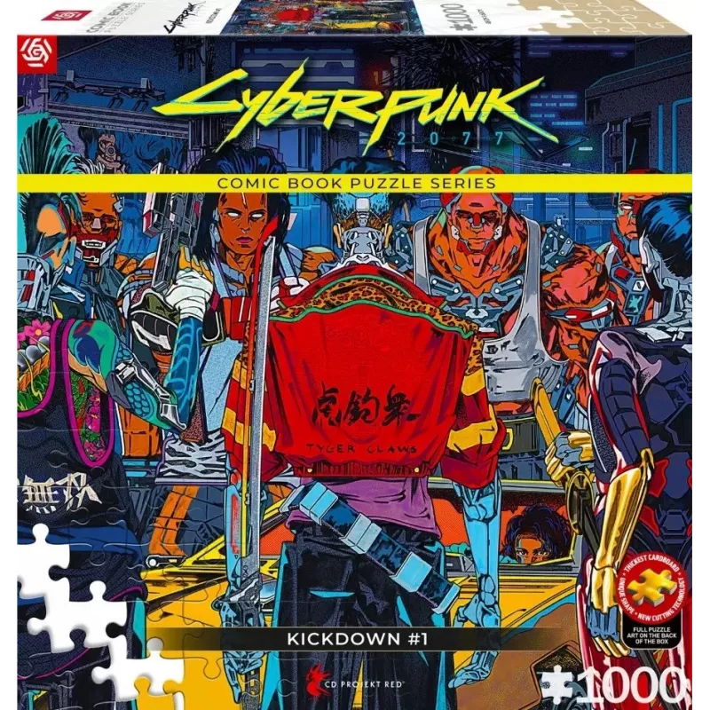 Good Loot komiksų knygos dėlionė: Cyberpunk 2077 Kickdown, 1000 vnt.