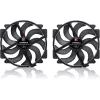 Noctua NF-A14x25r G2 PWM Sx2-PP chromax.Juoda 140 mm dvigubas ventiliatorius