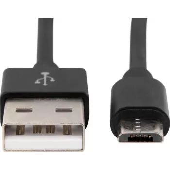 “Ansmann 1700-0076 1,2 m USB A – Micro-USB juodas telefono laidas (1700-0076)”