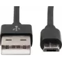 “Ansmann 1700-0076 1,2 m USB A – Micro-USB juodas telefono laidas (1700-0076)”