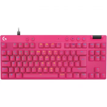 Logitech G PRO X TKL RAPID klaviatūra, žaidimų, USB, QWERTY, rožinė