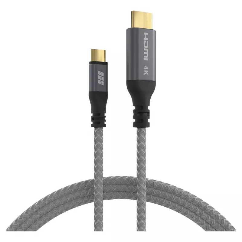 EFB Elektronik USB-C į HDMI kabelis 4K30Hz pilkas - Kabelis - Skaitmeninis/Duomenų (USB-HDMI-00001)