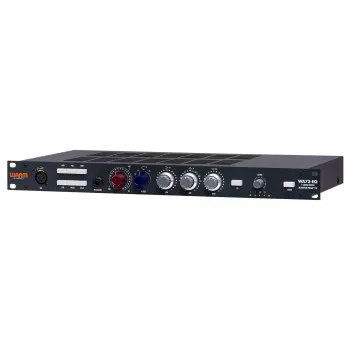 Garso pirminis stiprintuvas WARM AUDIO WA73-EQ — vieno kanalo, juodas, 20–20 000 Hz, 1200 Ω įvestis, 115/230 V