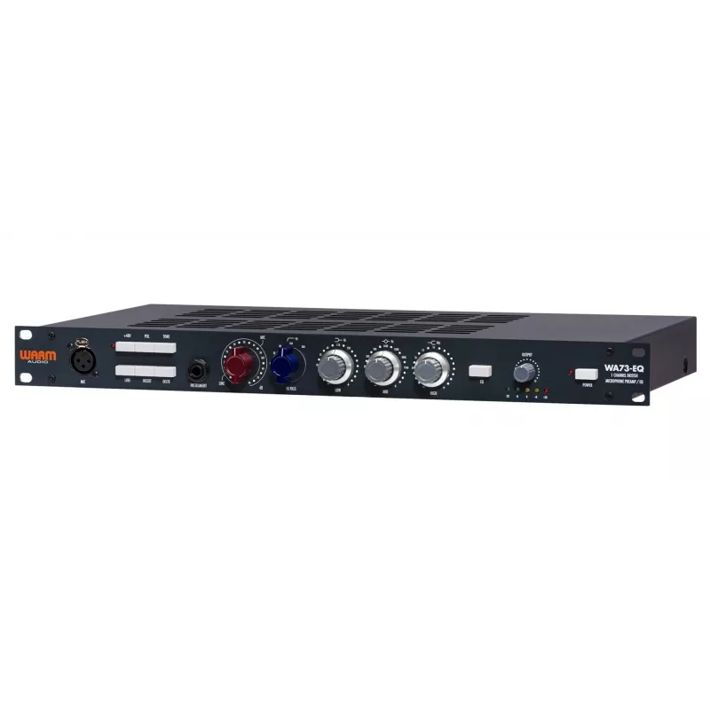 Garso pirminis stiprintuvas WARM AUDIO WA73-EQ — vieno kanalo, juodas, 20–20 000 Hz, 1200 Ω įvestis, 115/230 V