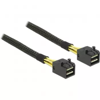 Delock - vidinis SAS kabelis - SAS 6 Gbit/s - 4x Mini SAS HD (SFF-8643) į 4x Mini SAS HD (SFF-8643) - 1,0 m - skirtas P/N: 62703, 62704 (83387)