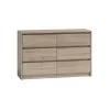Topeshop K120 SONOMA 2X3 komoda
