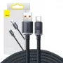 Baseus Crystal Shine laidas USB į USB-C, 100 W, 2 m (juodas)
