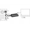 Vaizdo kabelio adapteris DeLOCK 62597 0.25 m HDMI A tipo jungtis, VGA (D-Sub), 3.5 mm ausinių lizdas, USB A tipo jungtis, juodos spalvos