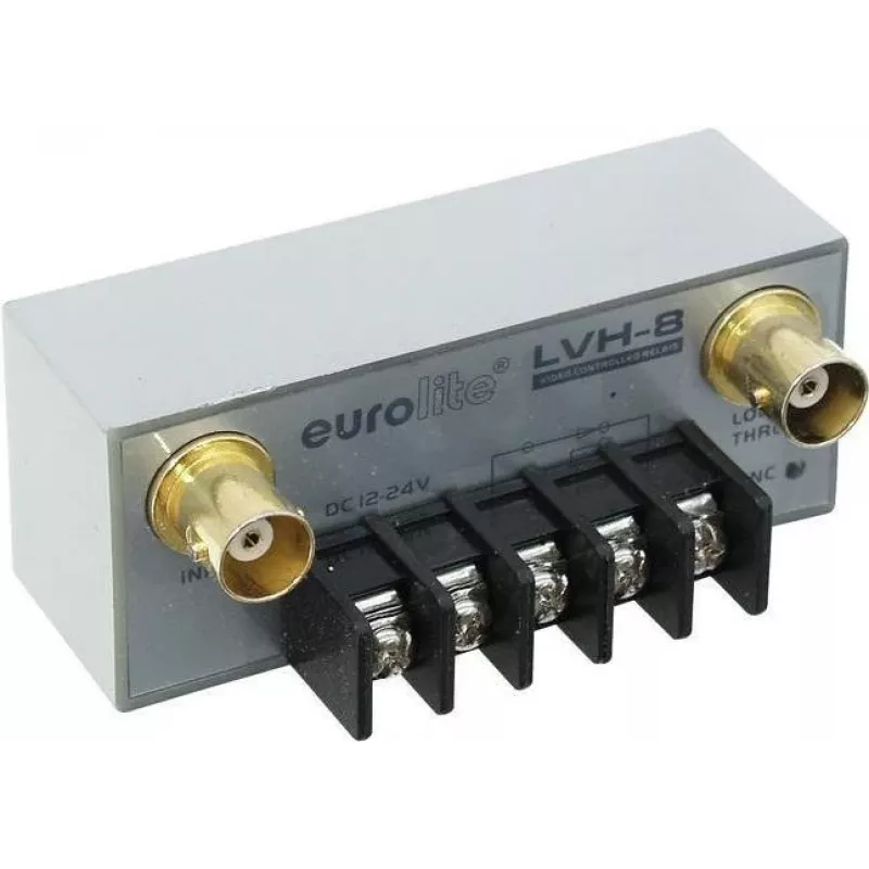 Apšvietimo relė EUROLITE LVH-8, valdoma vaizdo signalu, 8 kanalai, modelis 81013208