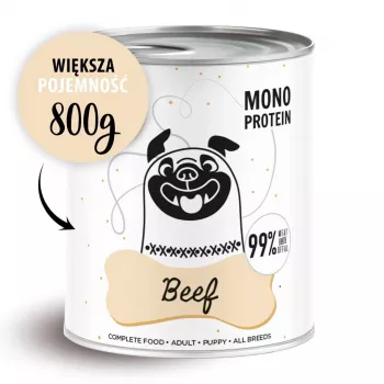 PAKA ZWIERZAKA Pepe Beef šlapias maistas šunims, 99 % jautienos, 800 g