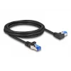 DELOCK RJ45 Cat.6A S/FTP tinklo kabelis, 2 m, juodas