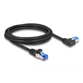 DELOCK RJ45 Cat.6A S/FTP tinklo kabelis, 2 m, juodas