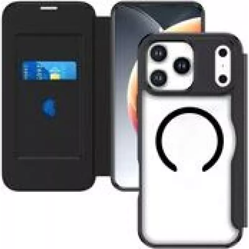4Smarts Urban Pro Flipcase Apple iPhone 17 Pro Qi2 ready Juoda (541776)
