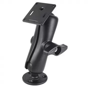 RAM Mounts dvigubas rutulinis laikiklis su 75x75 mm VESA plokšte ir fiksavimo veržle
