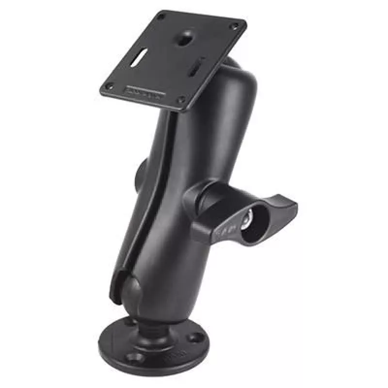 RAM Mounts dvigubas rutulinis laikiklis su 75x75 mm VESA plokšte ir fiksavimo veržle